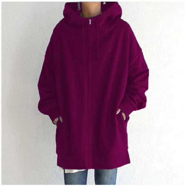 Aaleyah Oversized Insulated Zip Hoodie Jacket