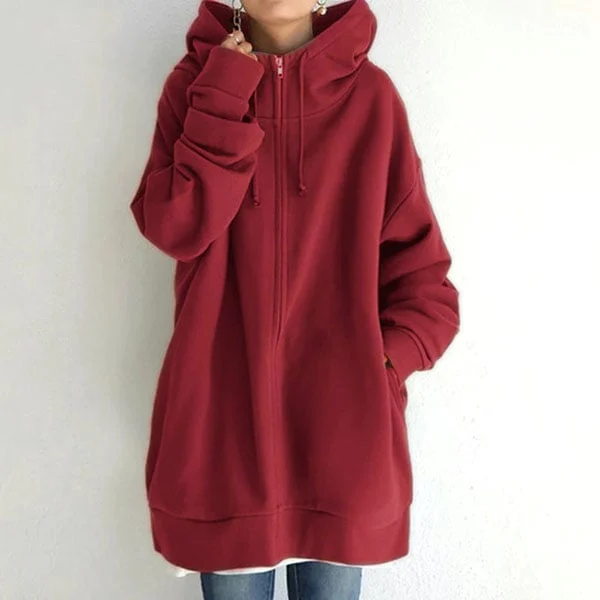 Aaleyah Oversized Insulated Zip Hoodie Jacket