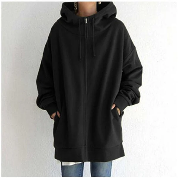 Aaleyah Oversized Insulated Zip Hoodie Jacket