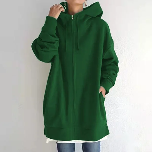 Aaleyah Oversized Insulated Zip Hoodie Jacket
