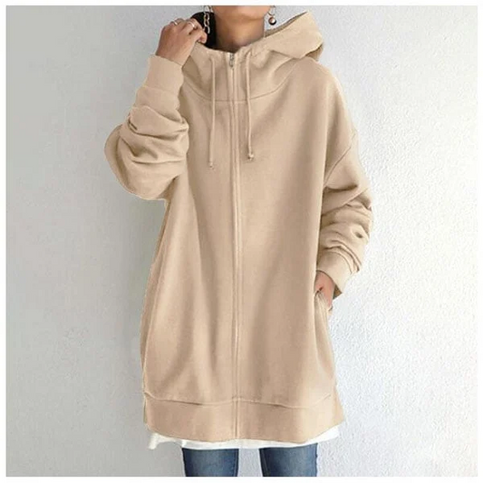 Aaleyah Oversized Insulated Zip Hoodie Jacket
