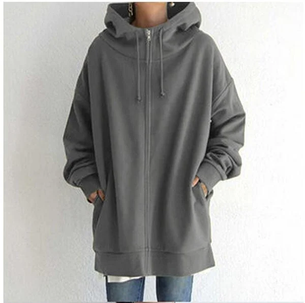 Aaleyah Oversized Insulated Zip Hoodie Jacket