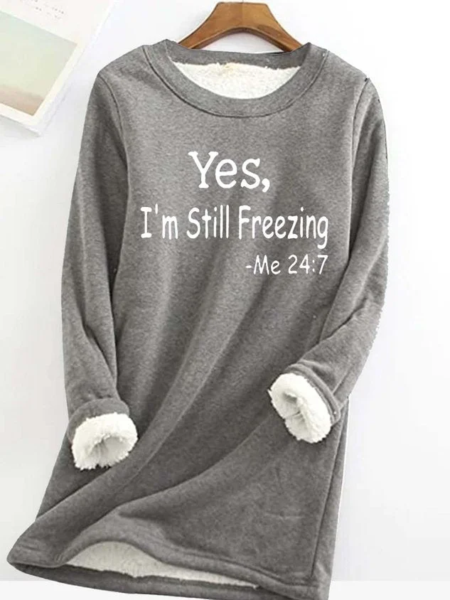 Avery Sherpa Lined Slogan Sweatshirt
