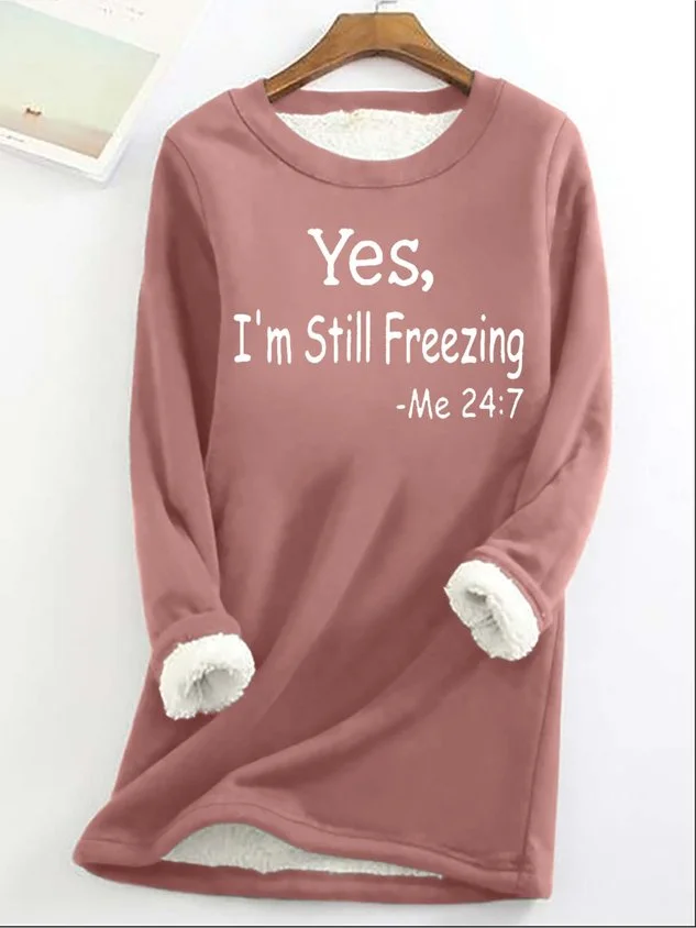 Avery Sherpa Lined Slogan Sweatshirt