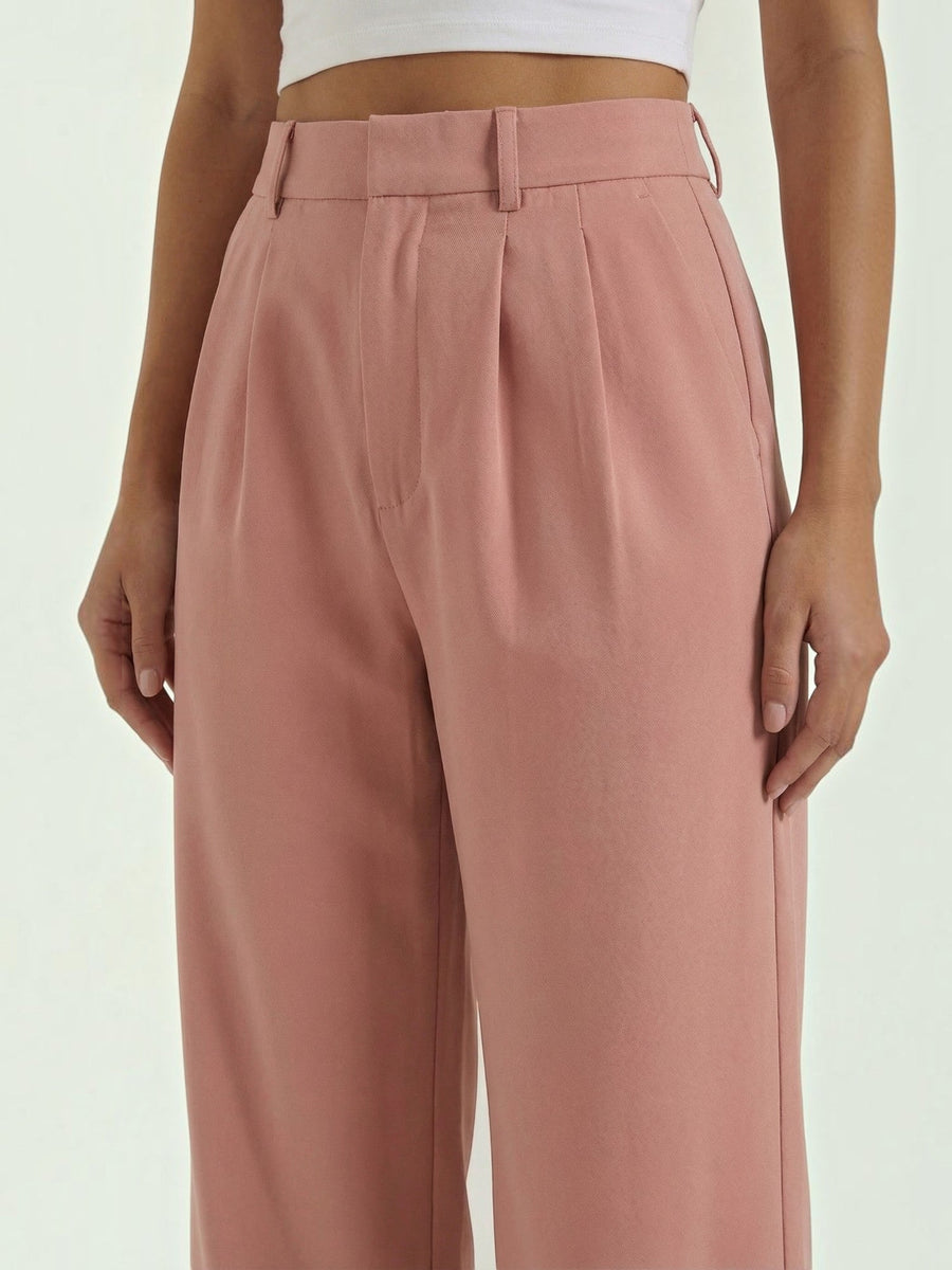 Emma Pleated High Waisted Wide Leg Pants