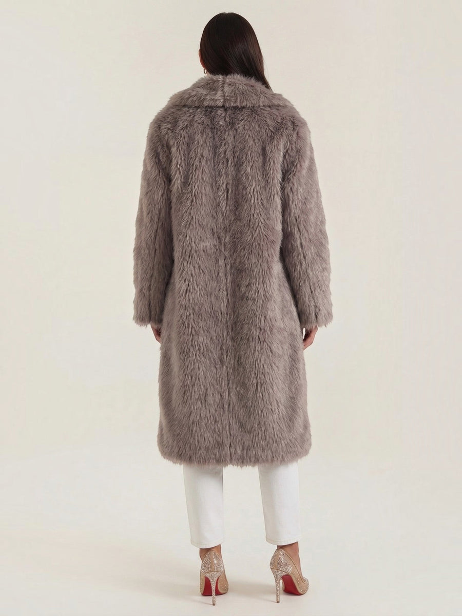 Narcissa Long Faux Fur Coat