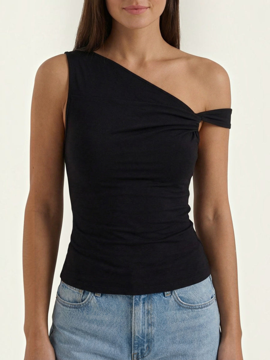 Celia One Shoulder Twist Top