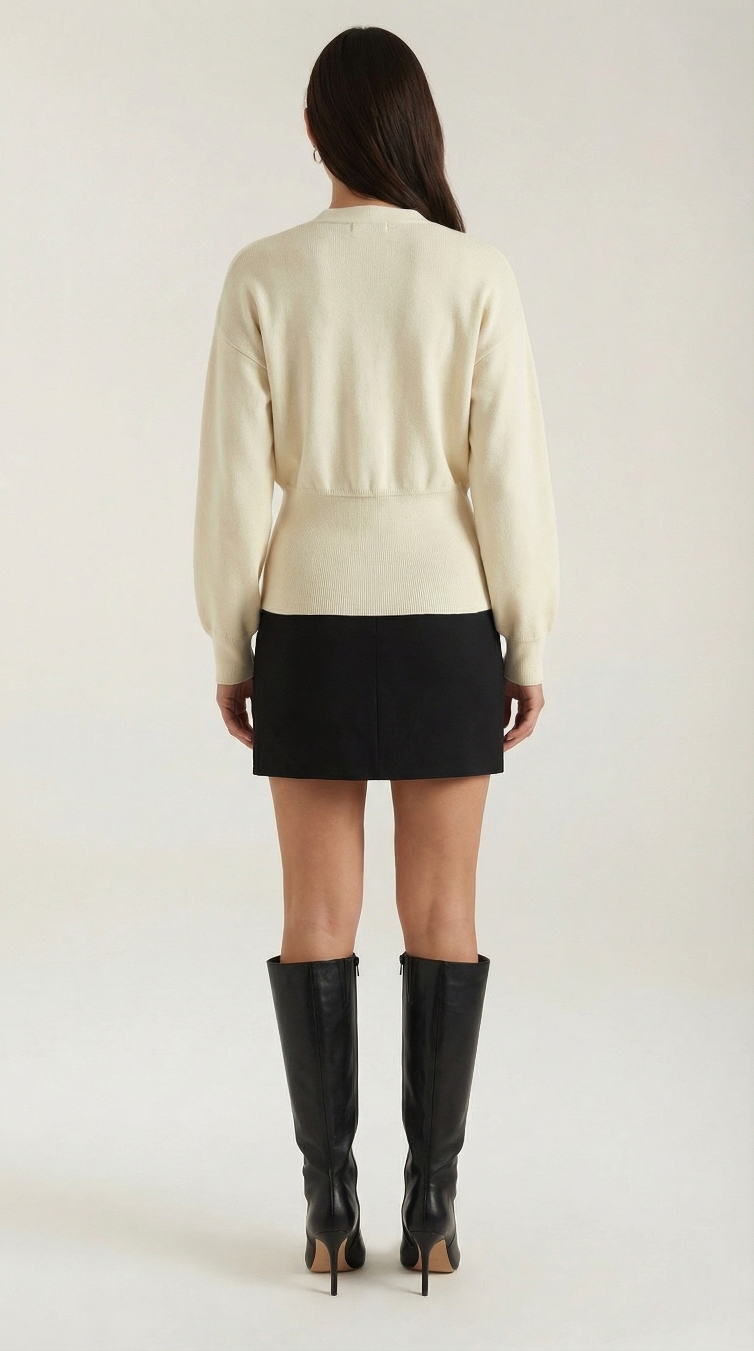 Christine Chic Deep-V Statement Cardigan