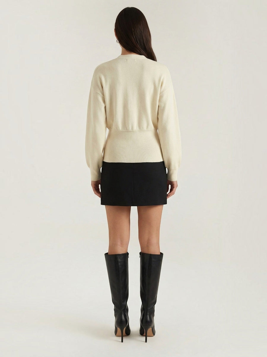 Christine Single Button Deep V Cardigan