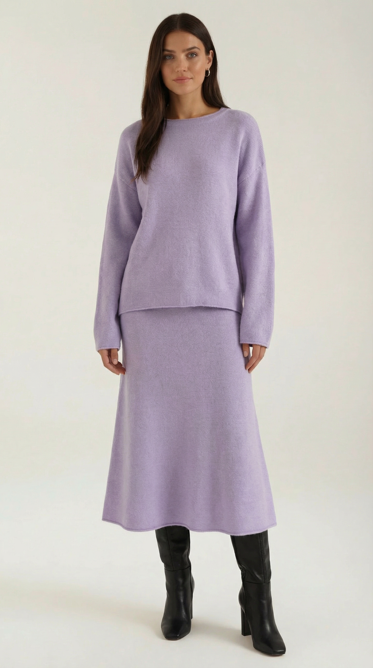 Amy Knitted Top and Skirt Set