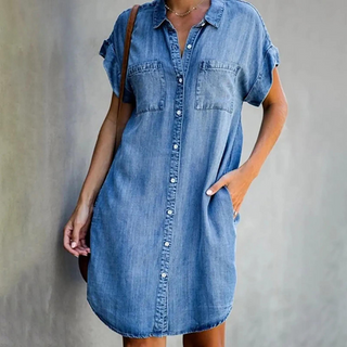 Amelie - Denim Dress - Effortless Elegance