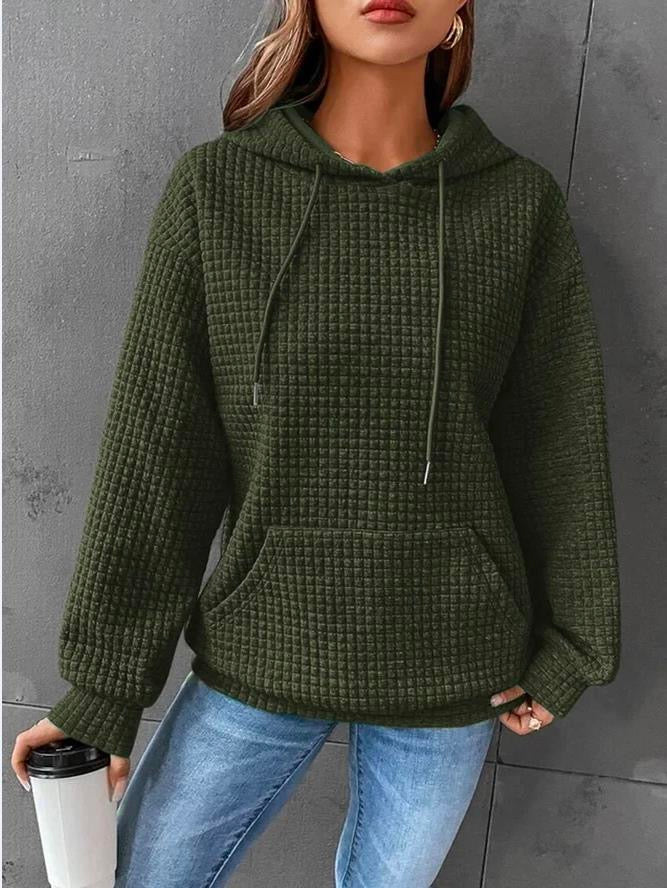 Kyra Waffle Knit Oversized Hoodie