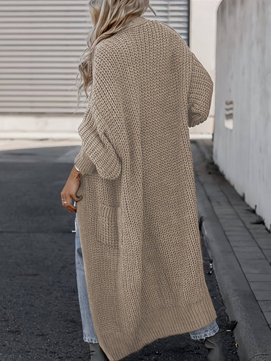Rosalind Long Knit Cardigan with Pockets