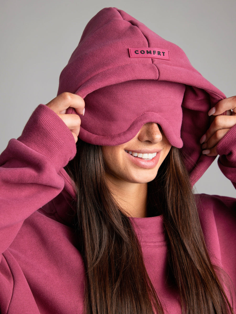Wiebke Airplane Mode Travel Hoodie with Eye Mask