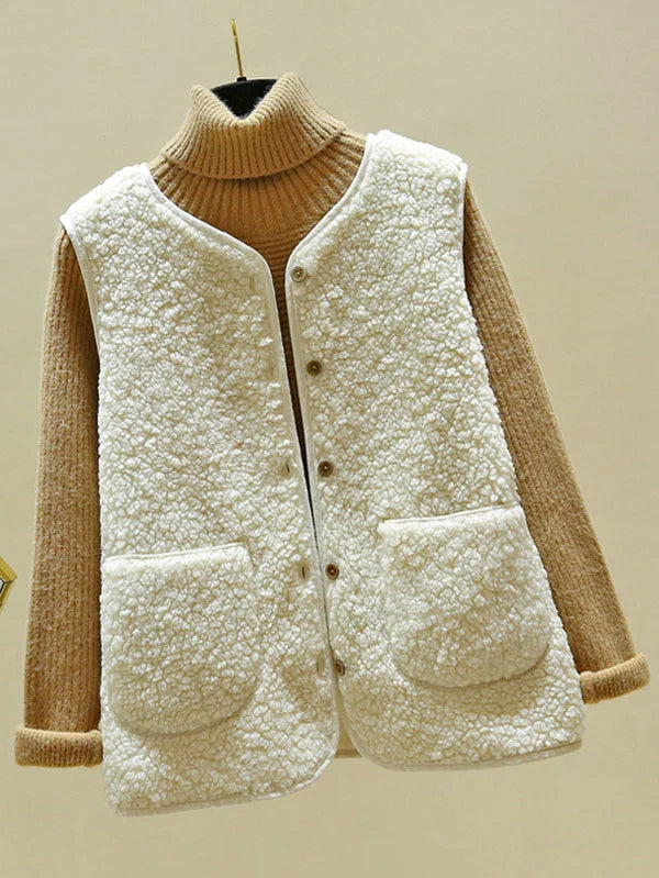 Tova Warm Sleeveless Cardigan Vest