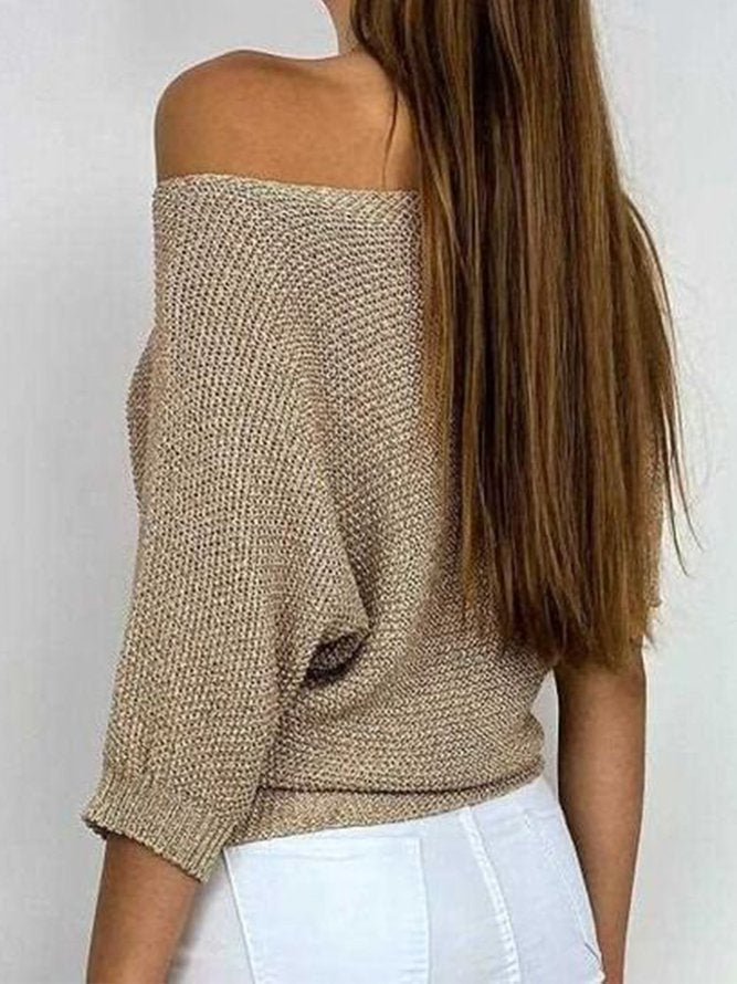 Mabel Oversized Three Quarter Sleeve Sweater