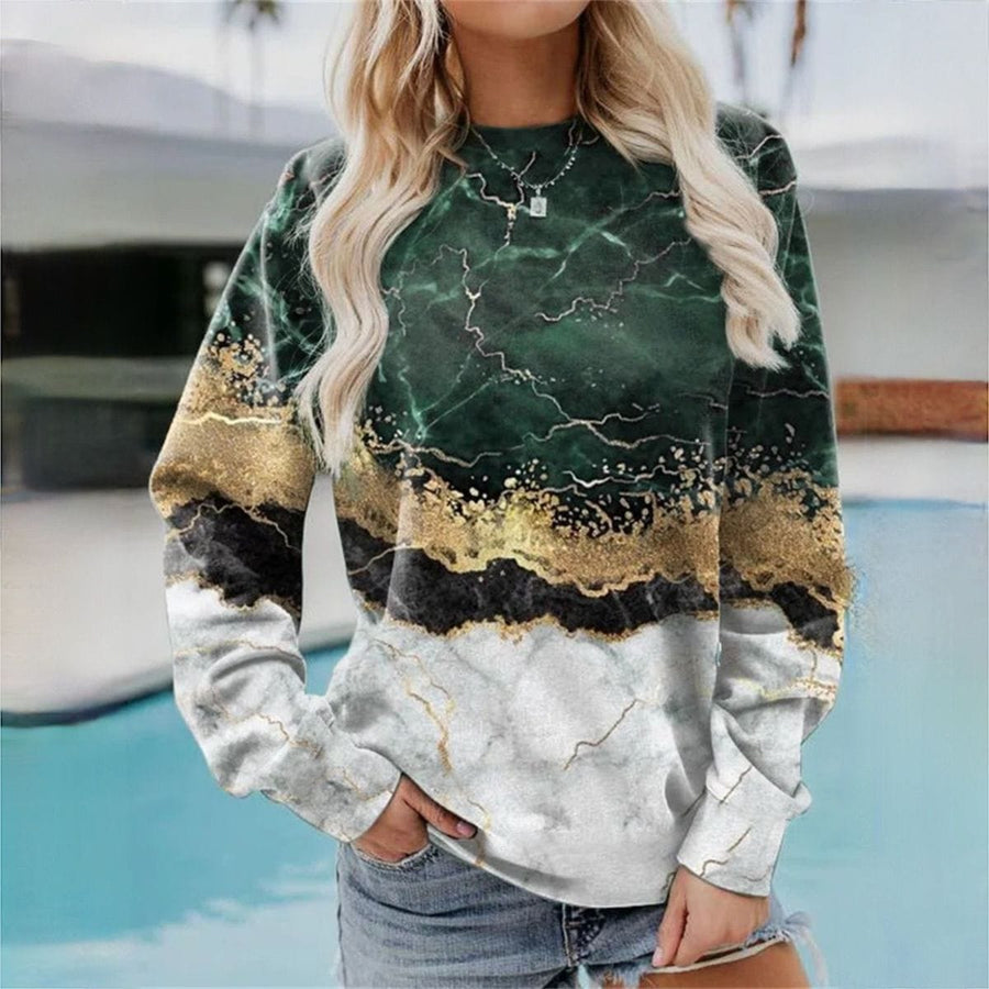 Rieke Printed Casual Sweater