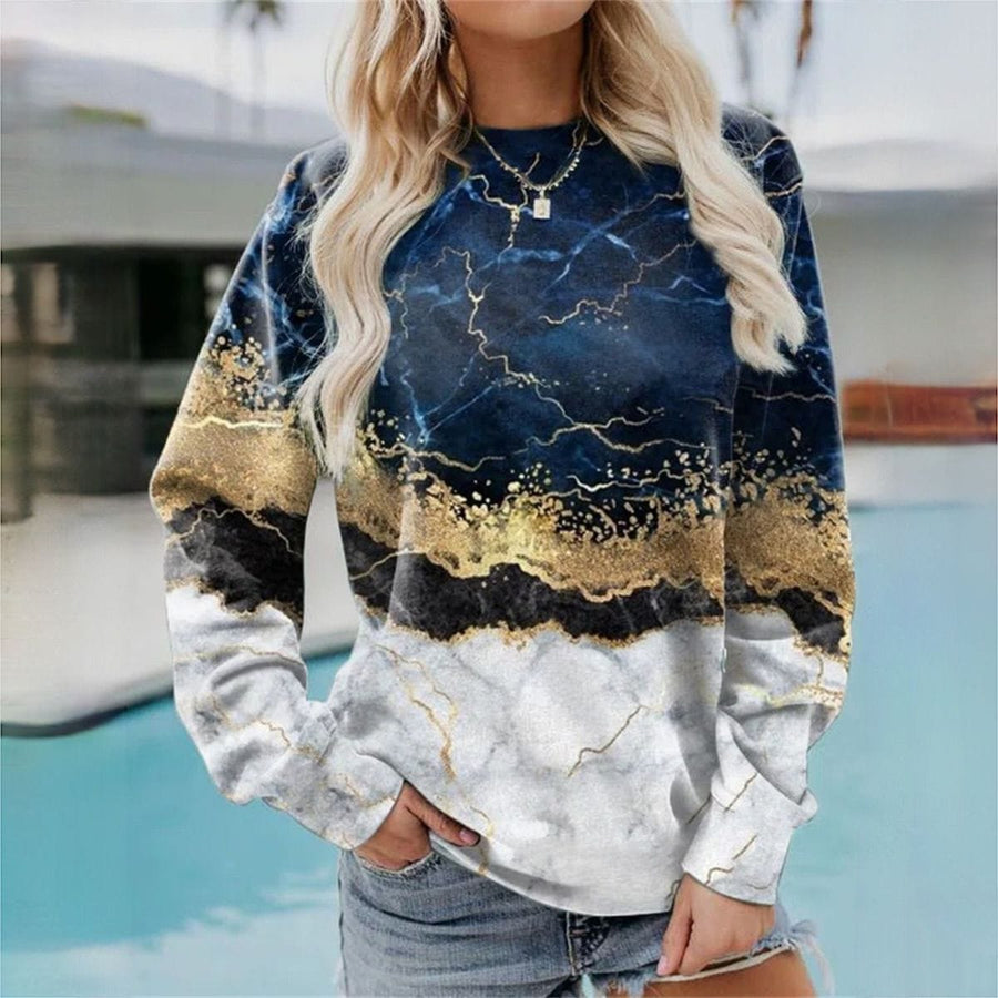 Rieke Printed Casual Sweater
