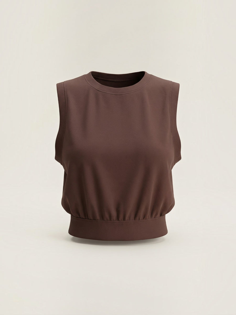 Faye Cotton Blend Crop Tank Top