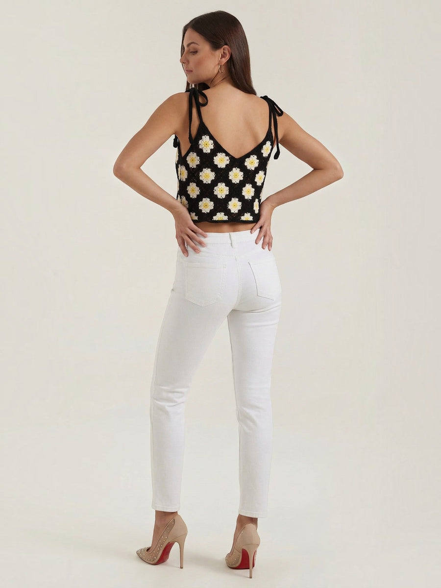 Gretchen Floral Crochet Cami Top