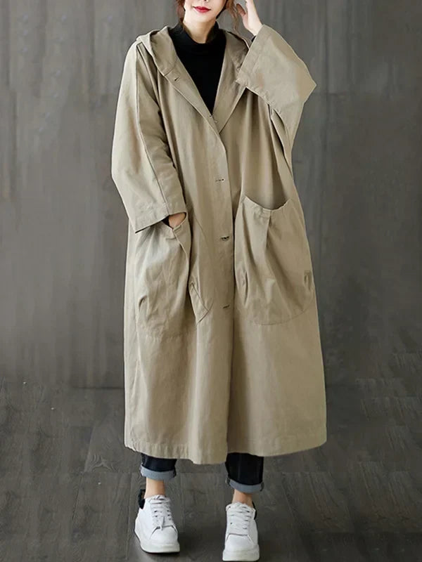 Fosca Long Belted Trench Coat