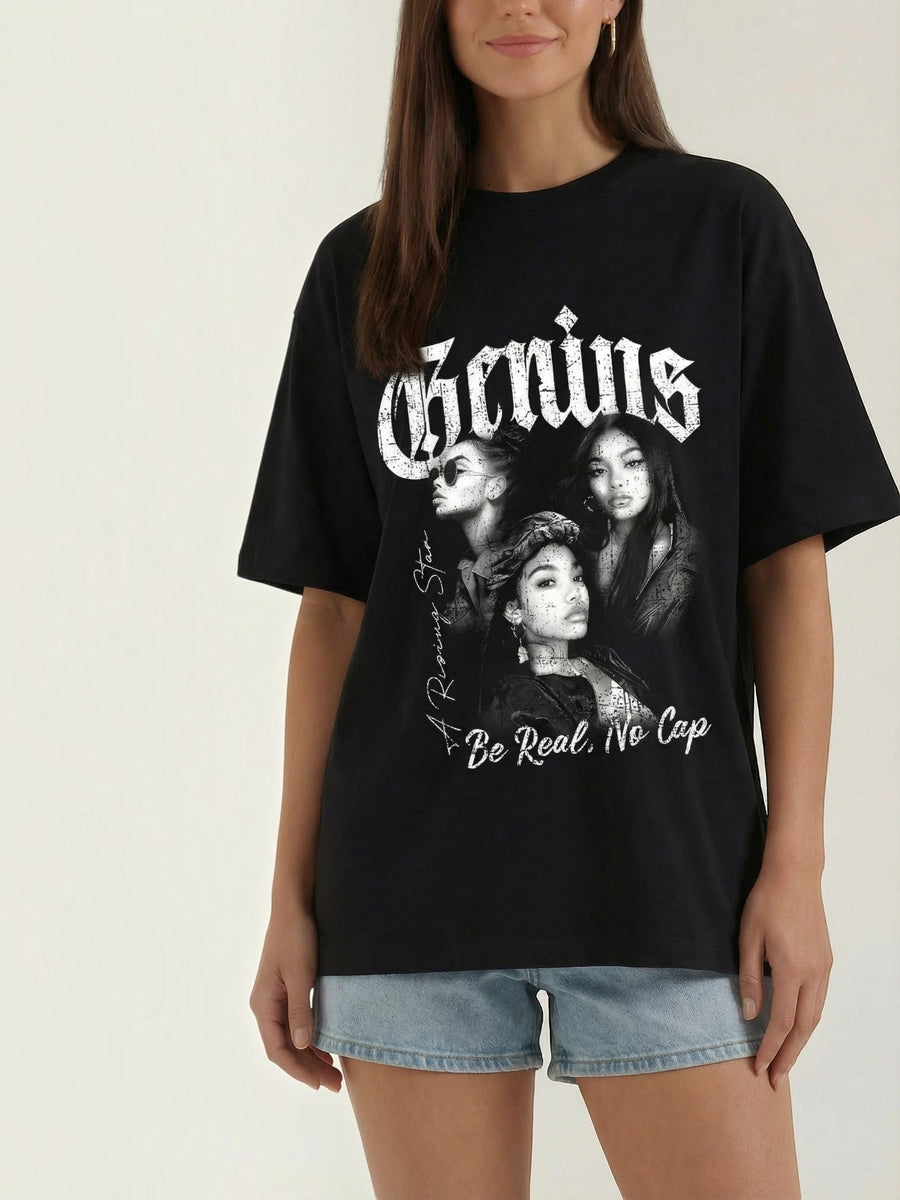 Jessamine Vintage Graphic Oversized T Shirt