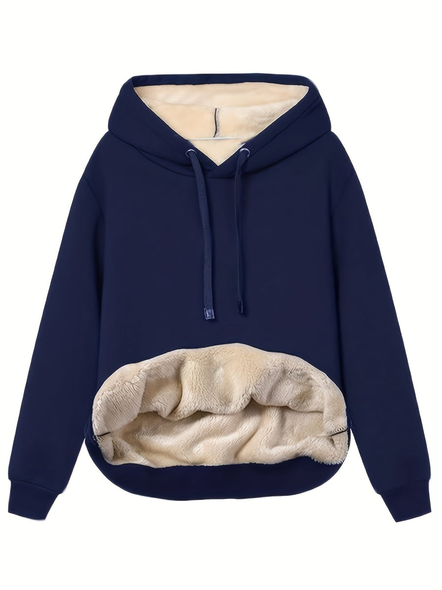 Mia Sherpa Lined Fleece Hoodie