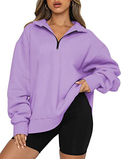 Tatum Half Zip Collared Sweatshirt