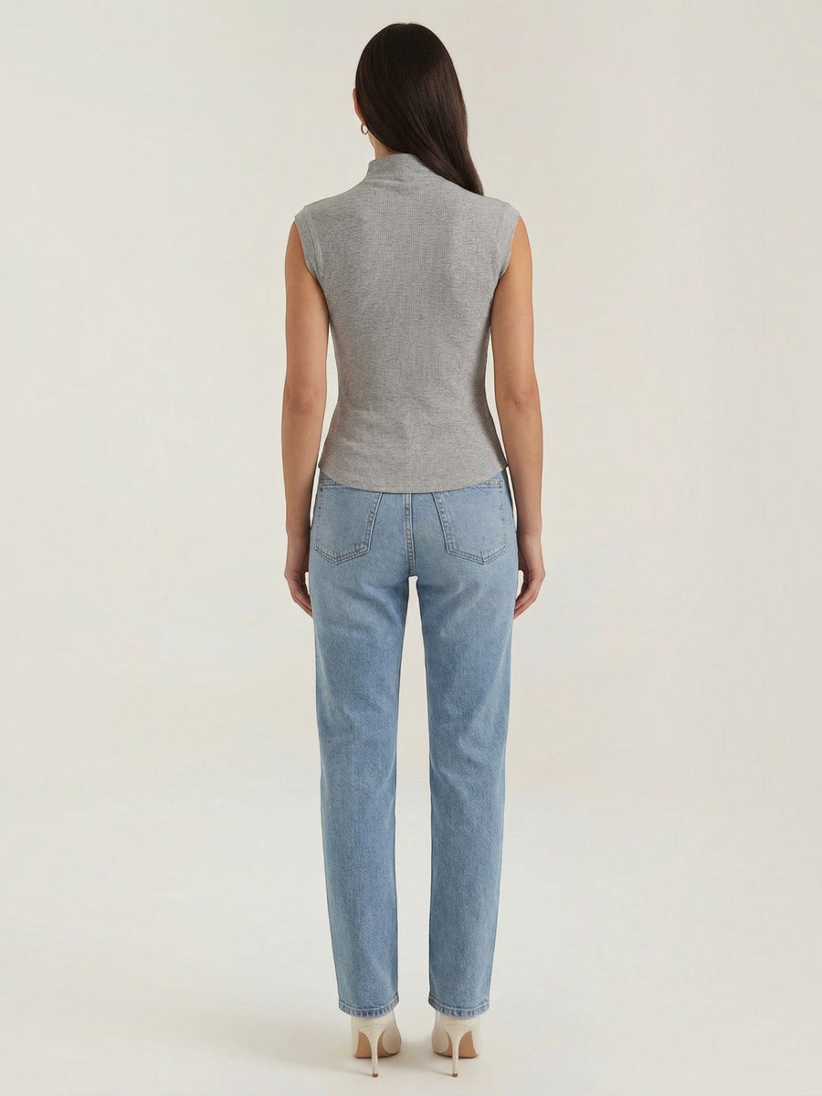 Cassandra Ribbed Turtleneck Top