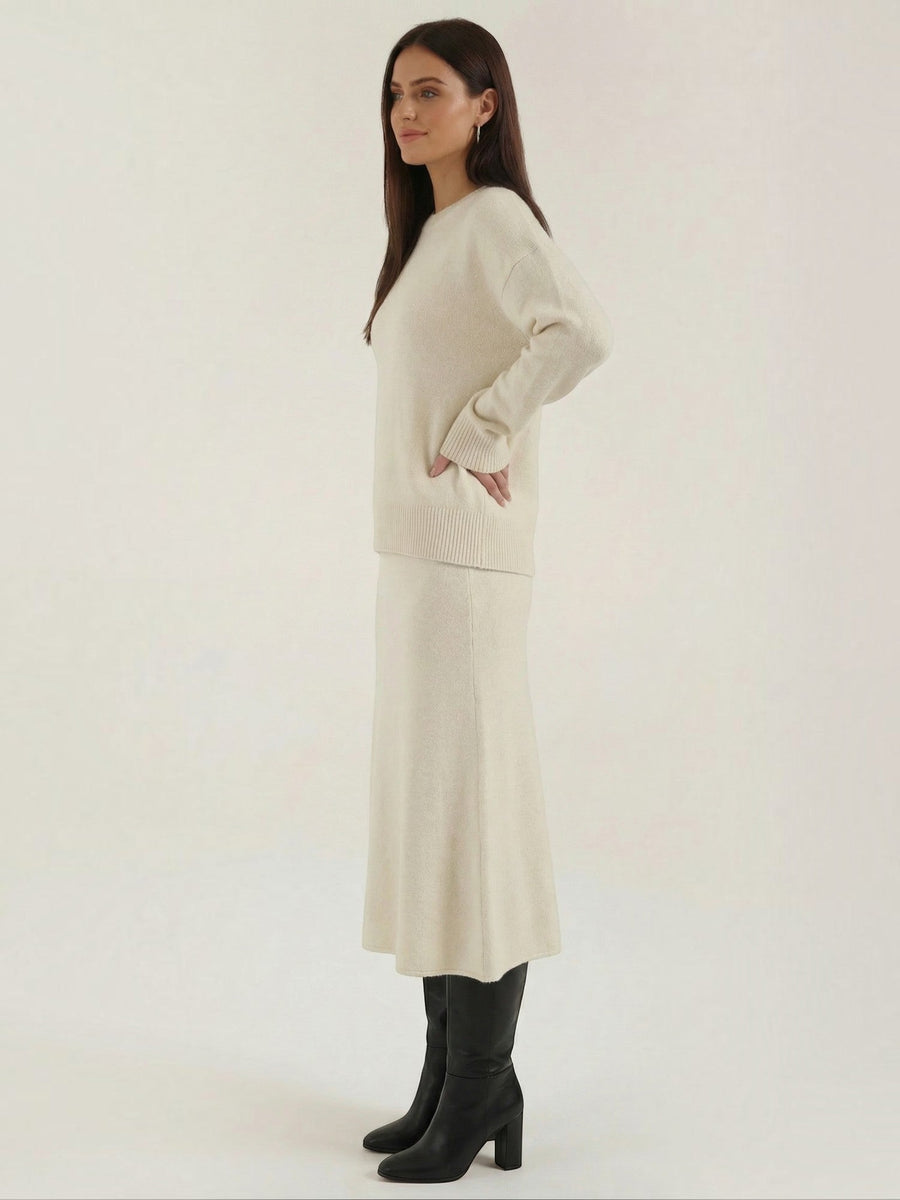 Amy Knit Sweater and Midi Skirt Set
