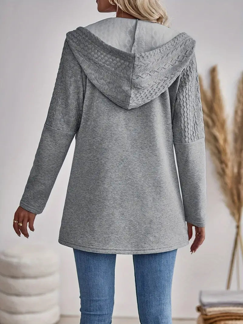 Maelle Knit Zip Up Hoodie