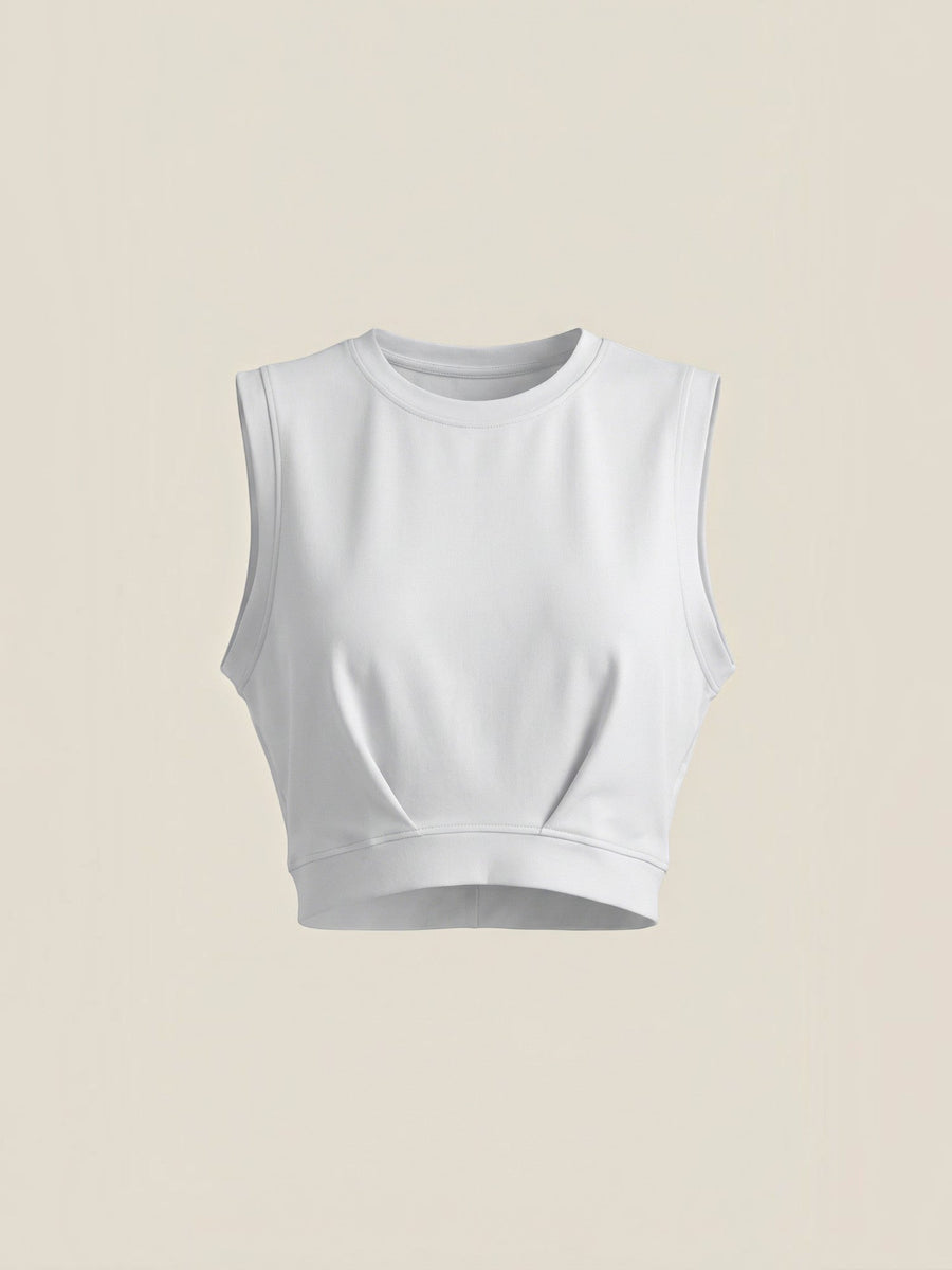 Faye Cotton Blend Crop Tank Top