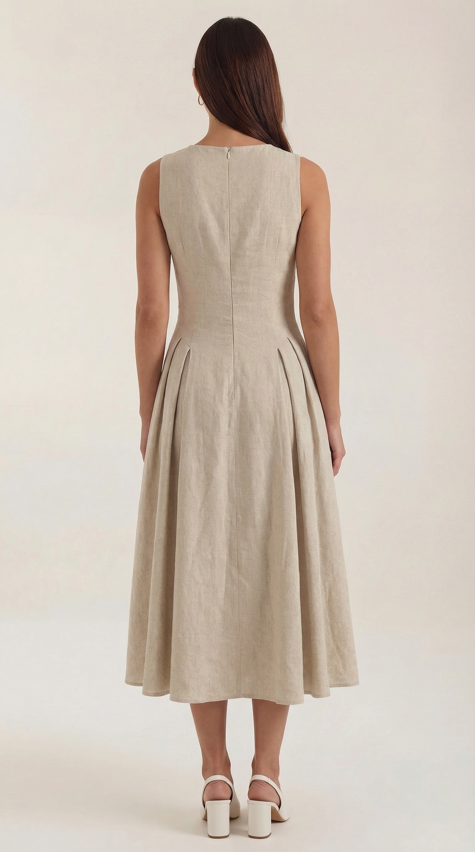 Nancy Linen Cutout Dress