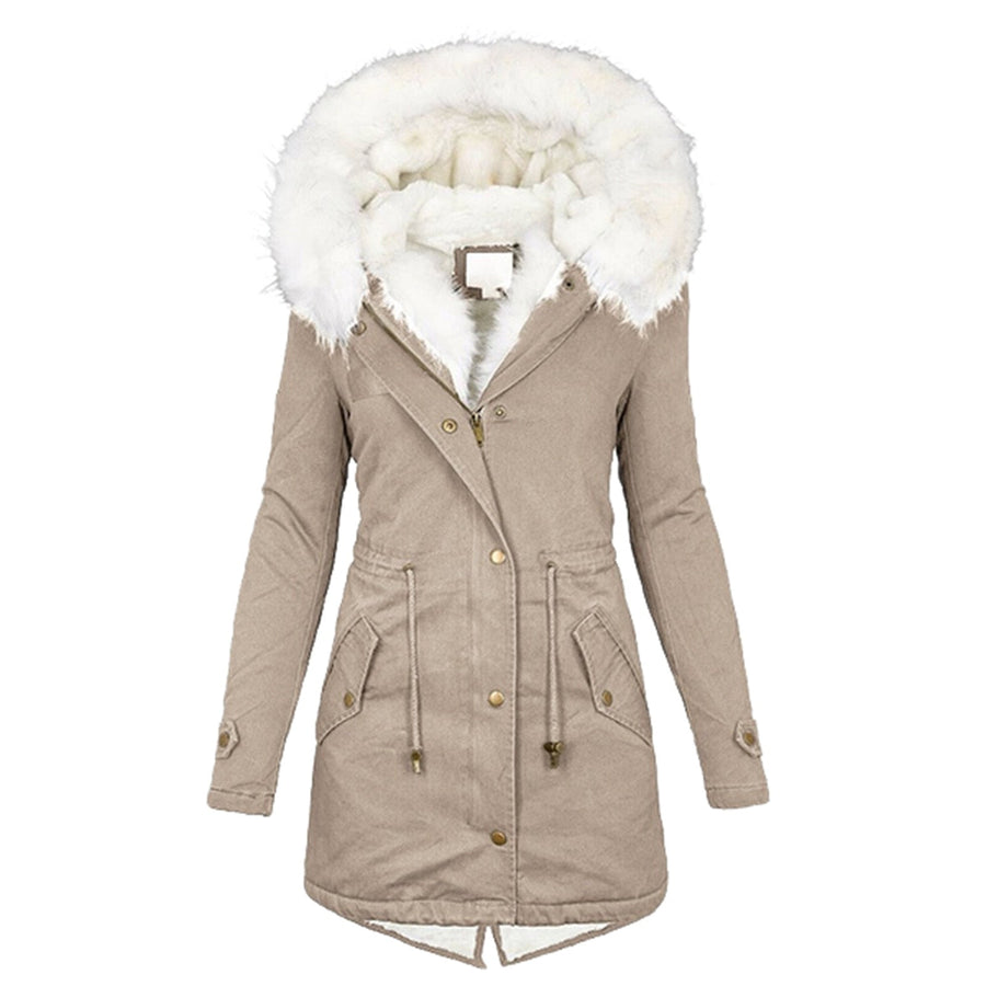 Bettina Fleece Lined Parka with Faux Fur Hood