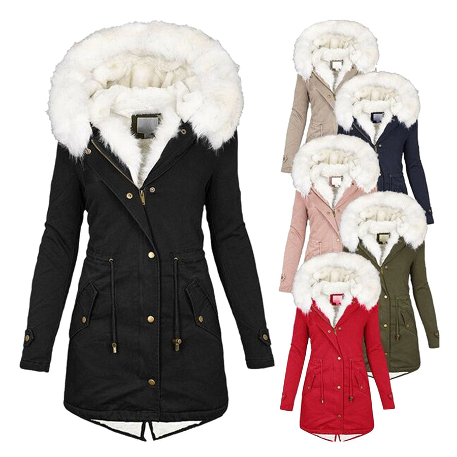 Bettina Fleece Lined Parka with Faux Fur Hood