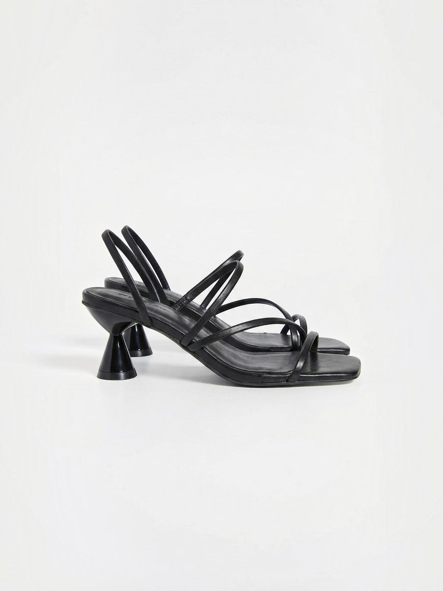 Stephanie Sculptural Cone Heel Sandals