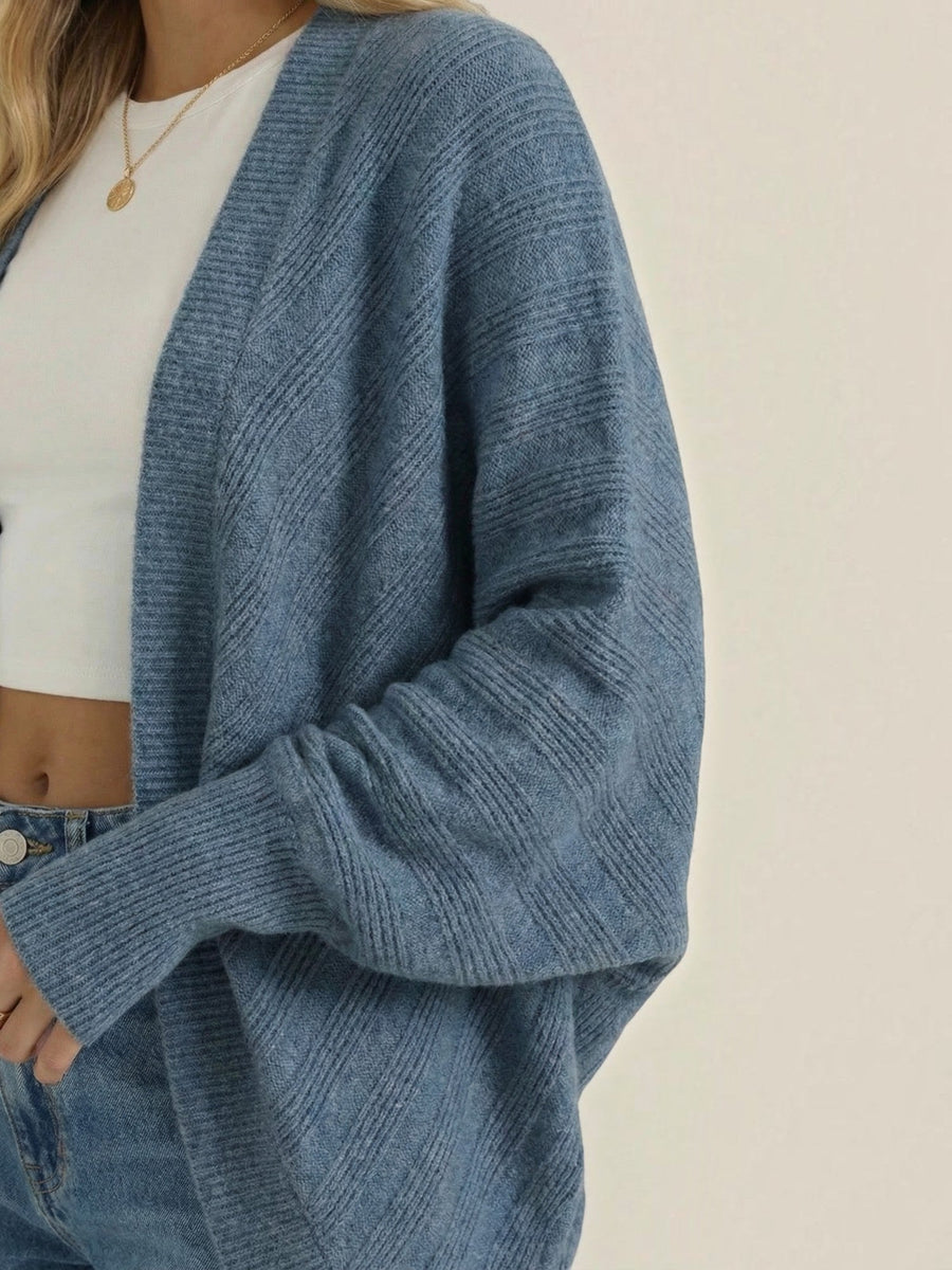 Cassandra Oversized Batwing Open Cardigan