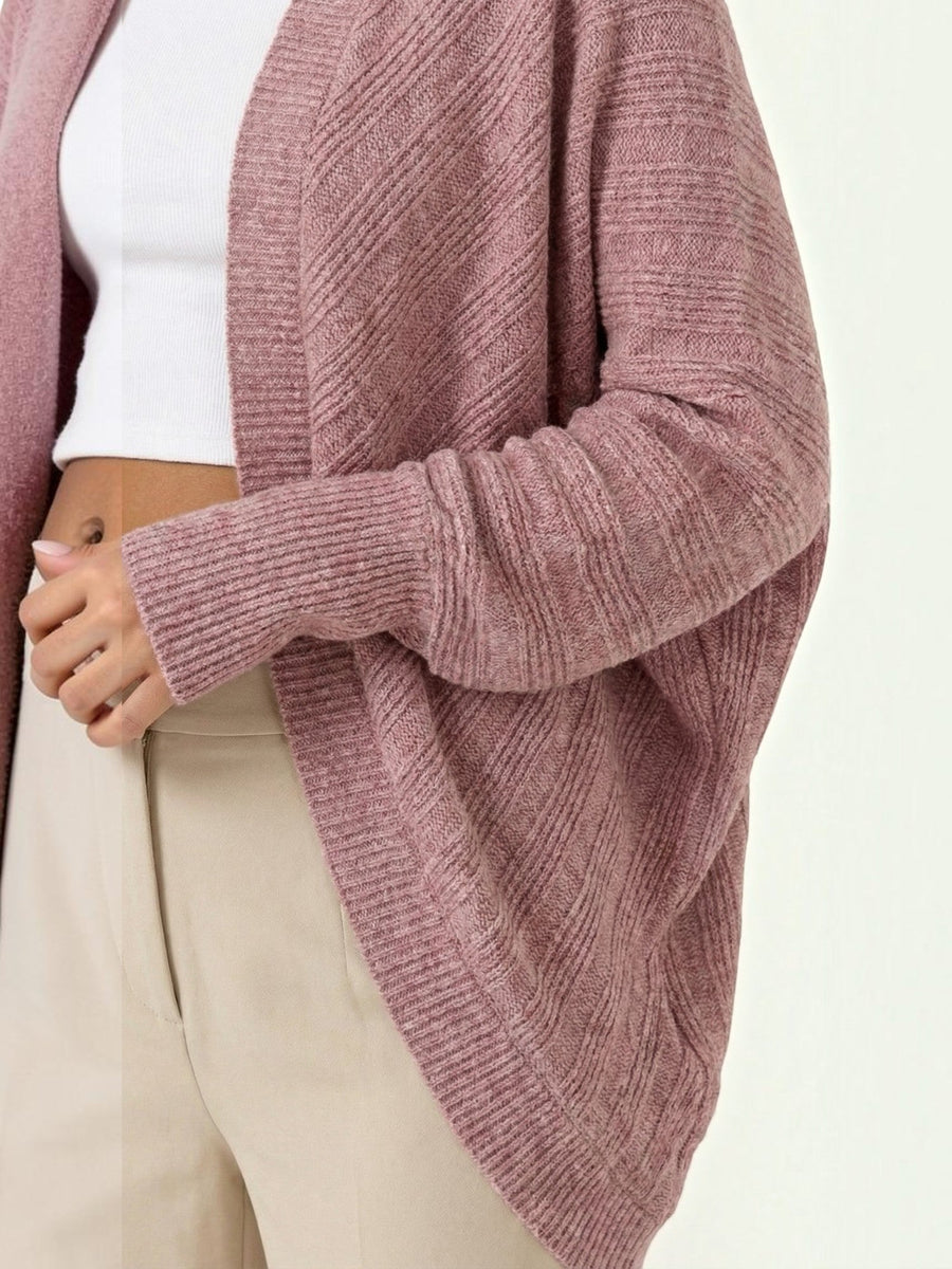Cassandra Oversized Batwing Open Cardigan