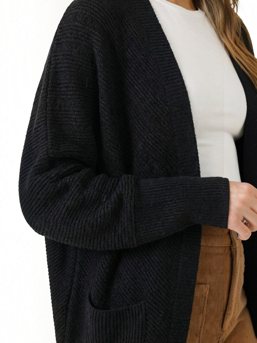 Cassandra Oversized Batwing Open Cardigan