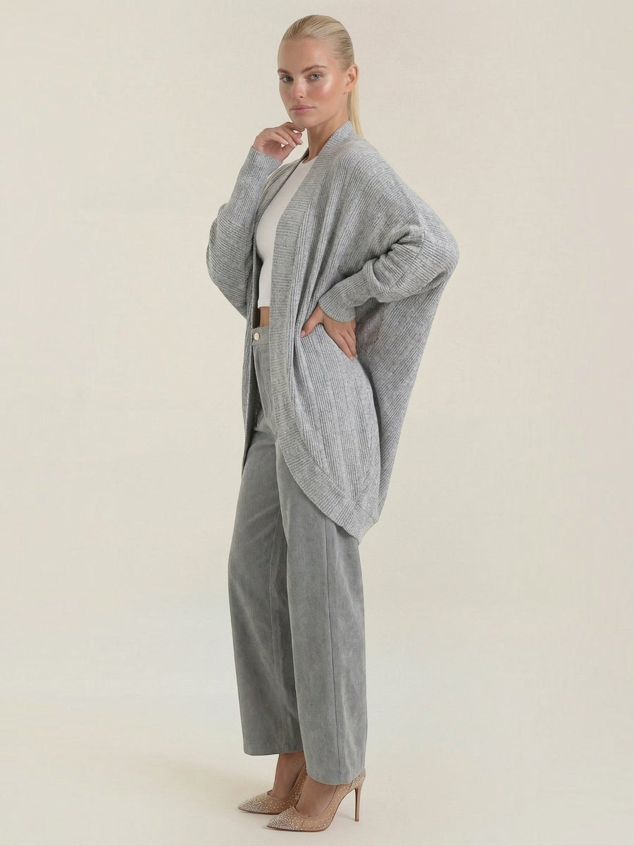 Cassandra Oversized Batwing Open Cardigan