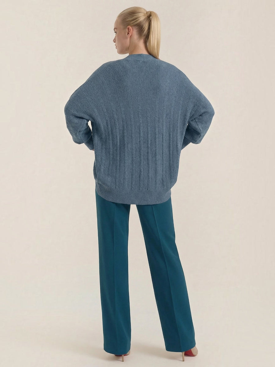 Cassandra Oversized Batwing Open Cardigan