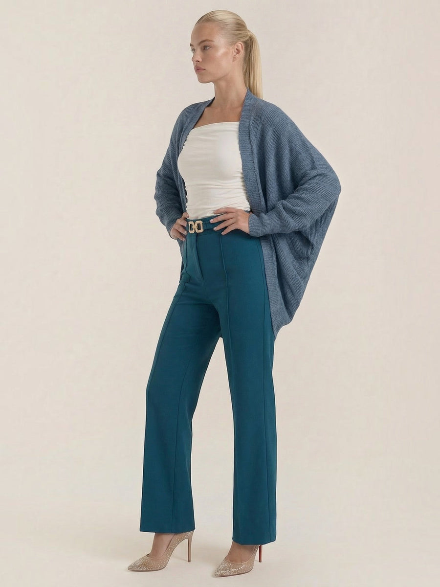 Cassandra Oversized Batwing Open Cardigan