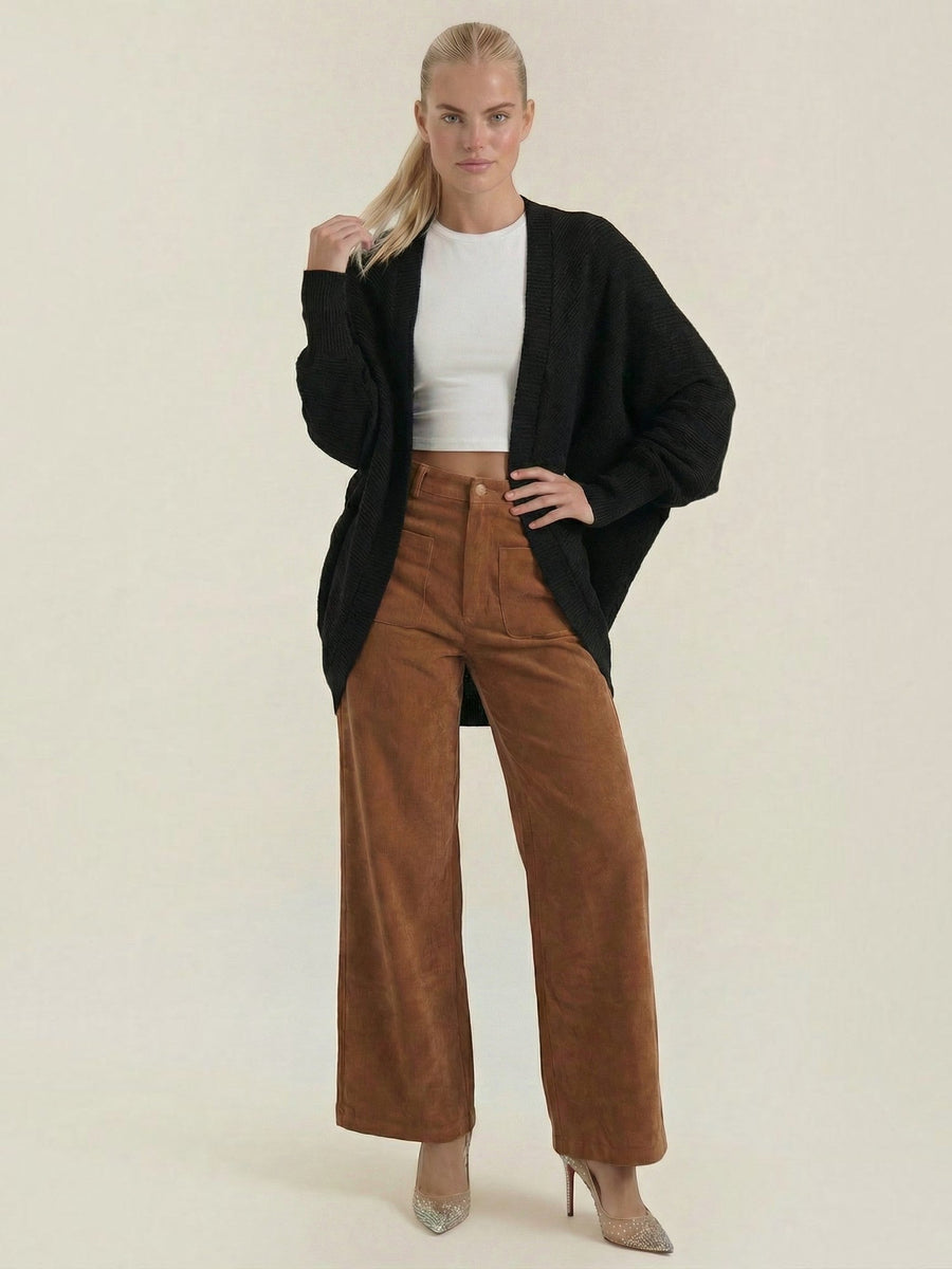 Cassandra Oversized Batwing Open Cardigan