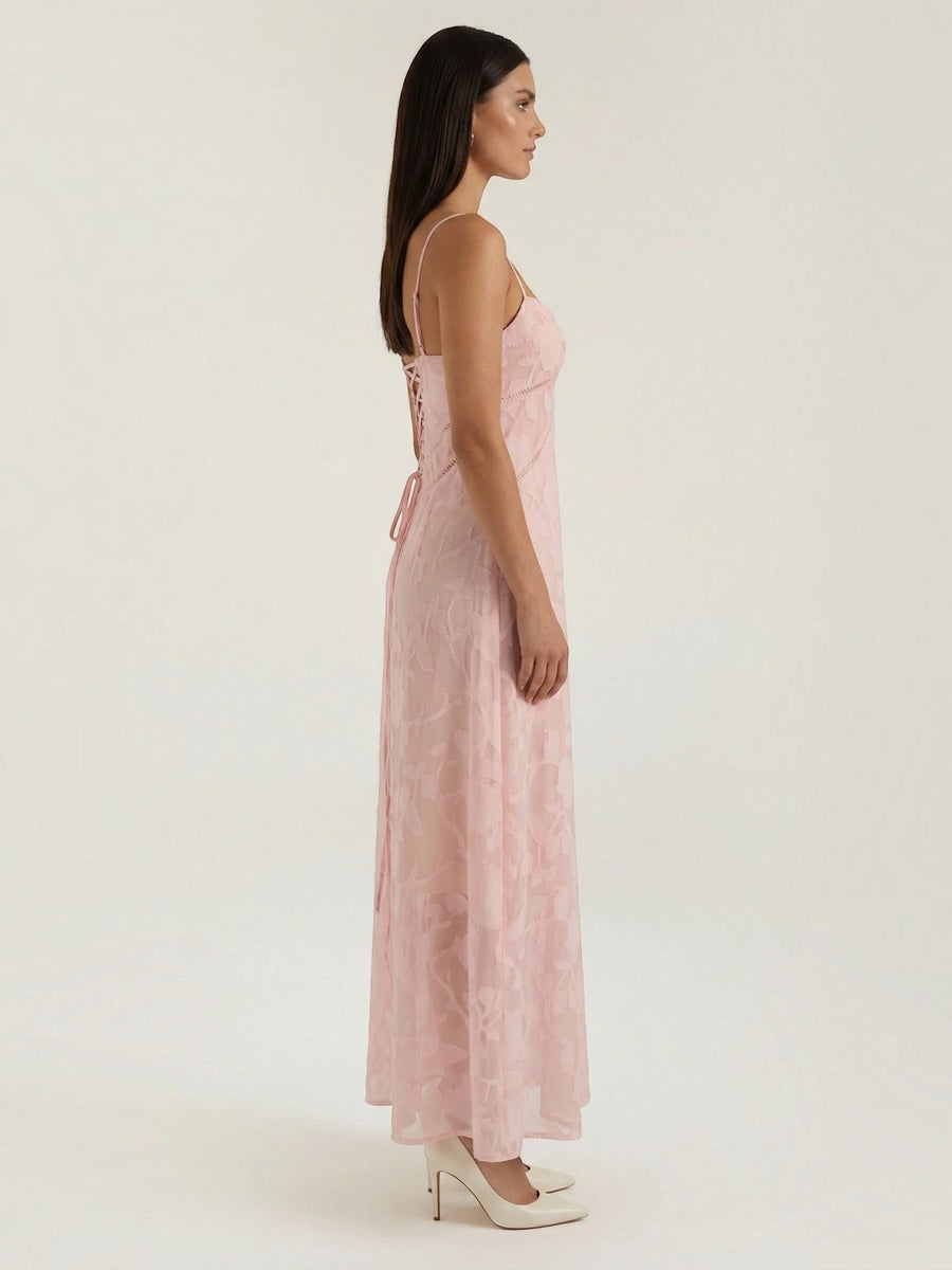 Arabelle Sweetheart Jacquard Maxi Dress