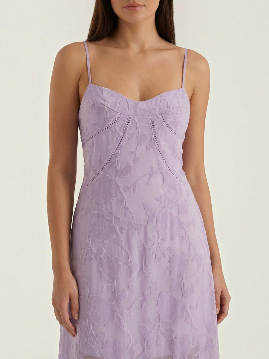 Arabelle Sweetheart Jacquard Maxi Dress