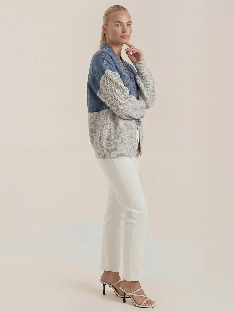 Katrina Denim and Knit Jacket