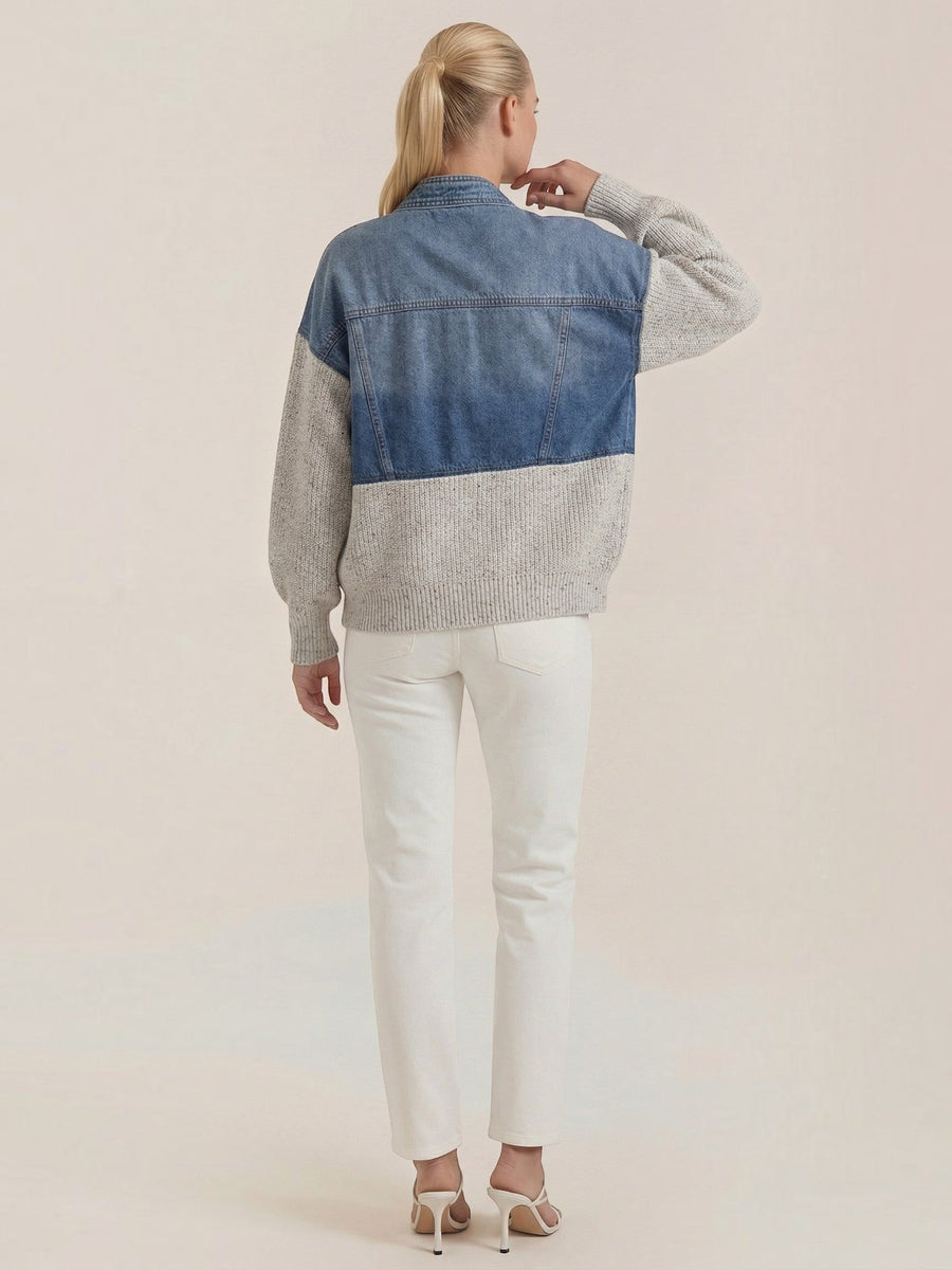 Katrina Denim and Knit Jacket