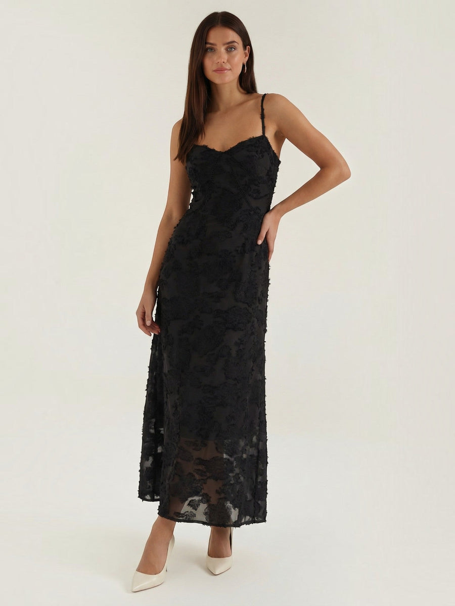 Arabelle Sweetheart Jacquard Maxi Dress