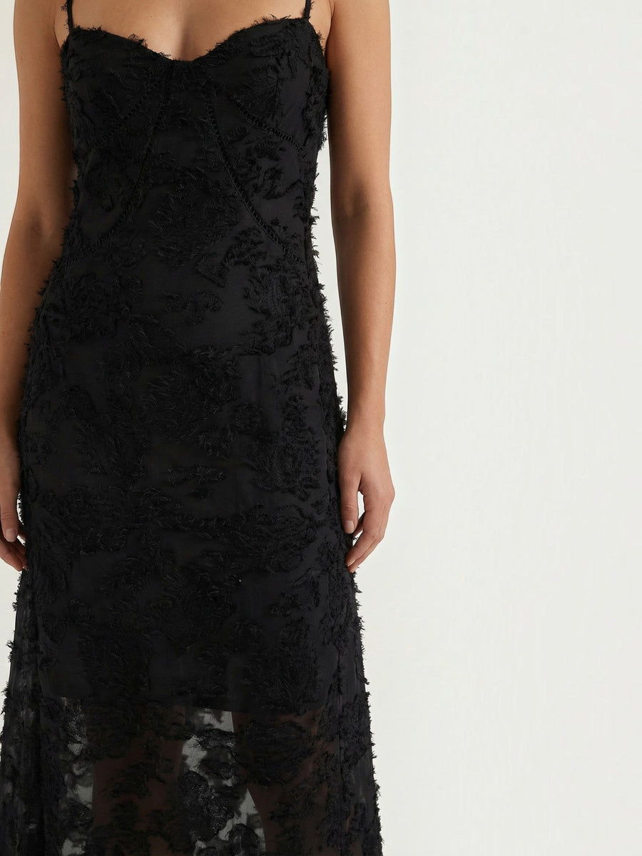Arabelle Sweetheart Jacquard Maxi Dress