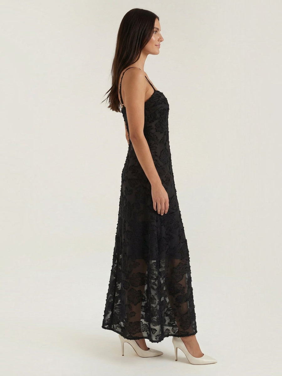 Arabelle Sweetheart Jacquard Maxi Dress